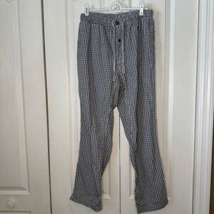 Daniel Cremieux Blue and White Checkered lounge pants M